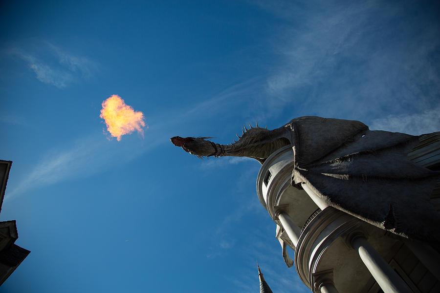 Dragon atop Gringotts Photograph by Allan Morrison