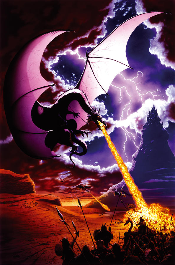 Dragon Photograph - Dragon Attack by MGL Meiklejohn Graphics Licensing