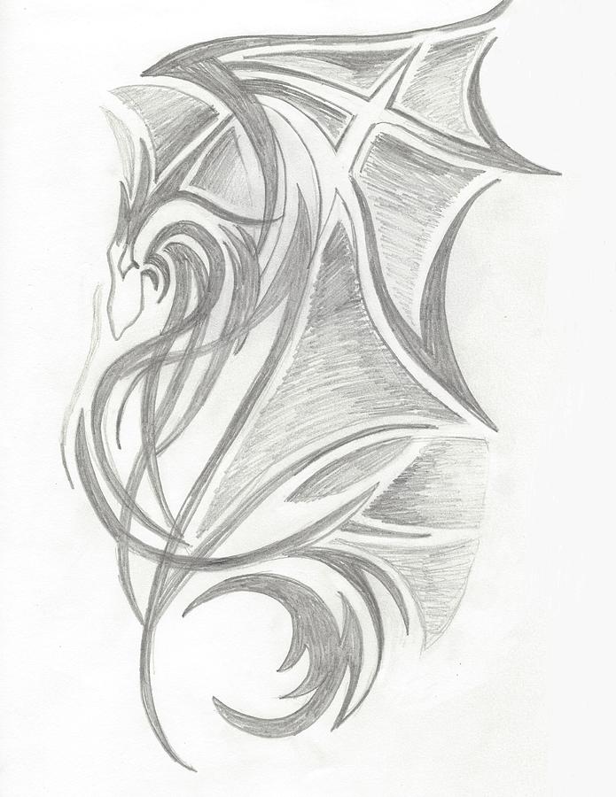 Dragon Drawing by Branwen's Cauldron - Fine Art America