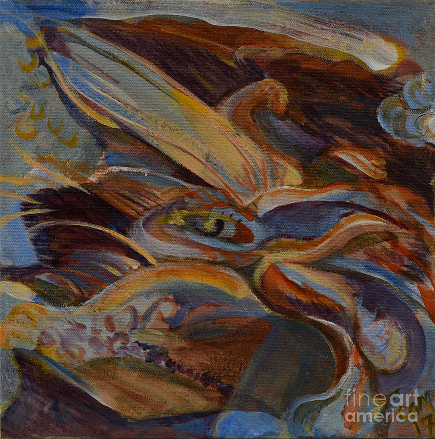 Dragon Painting by Carol Oufnac Mahan