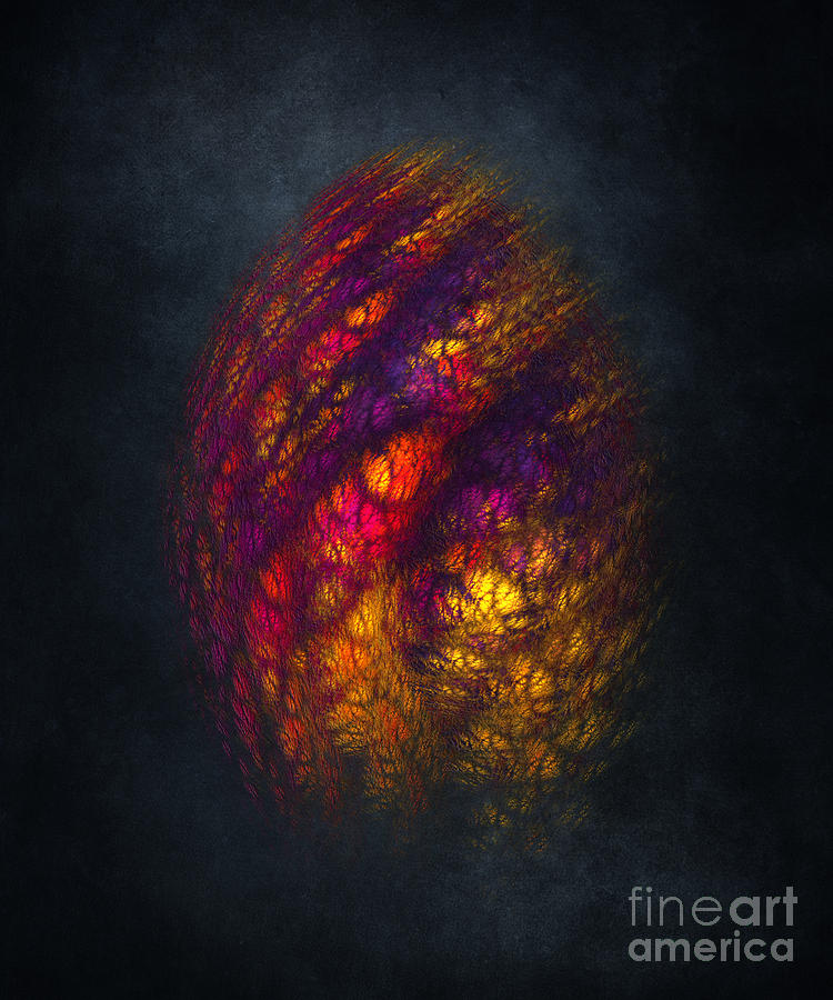 Dragon Egg Fractal Art Digital Art by Justyna Jaszke JBJart