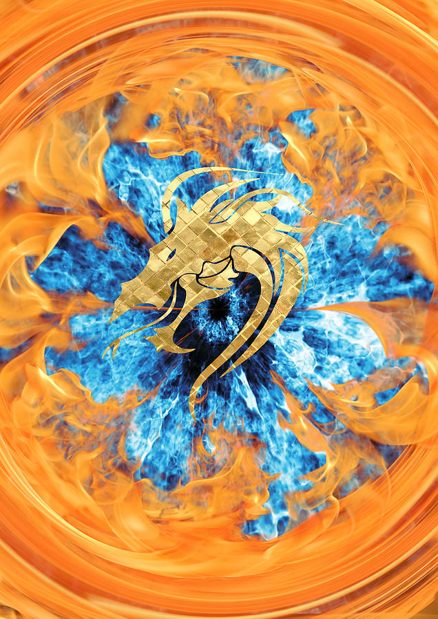 Dragon Flame Digital Art