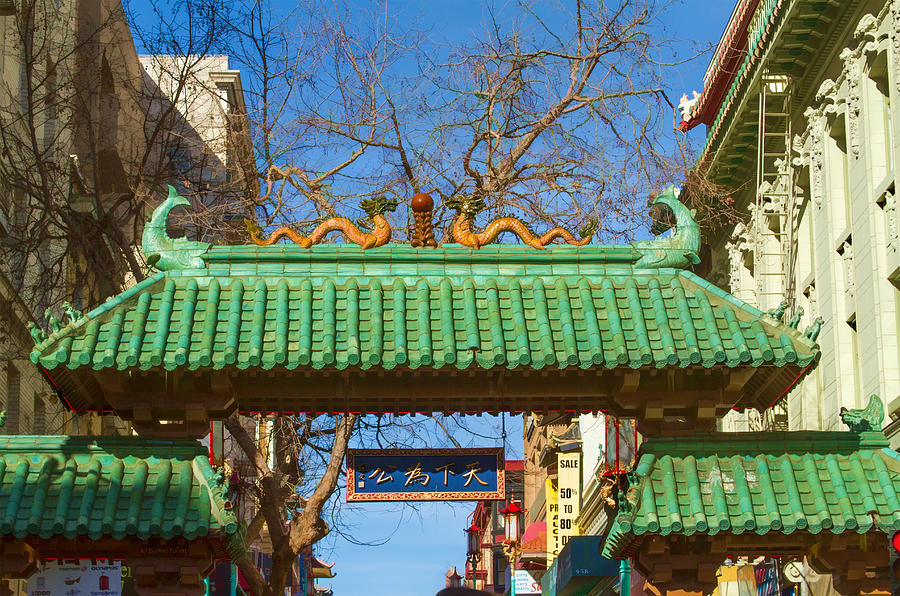 Dragon Gate to Chinatown San Francisco Photograph by Bonnie Follett