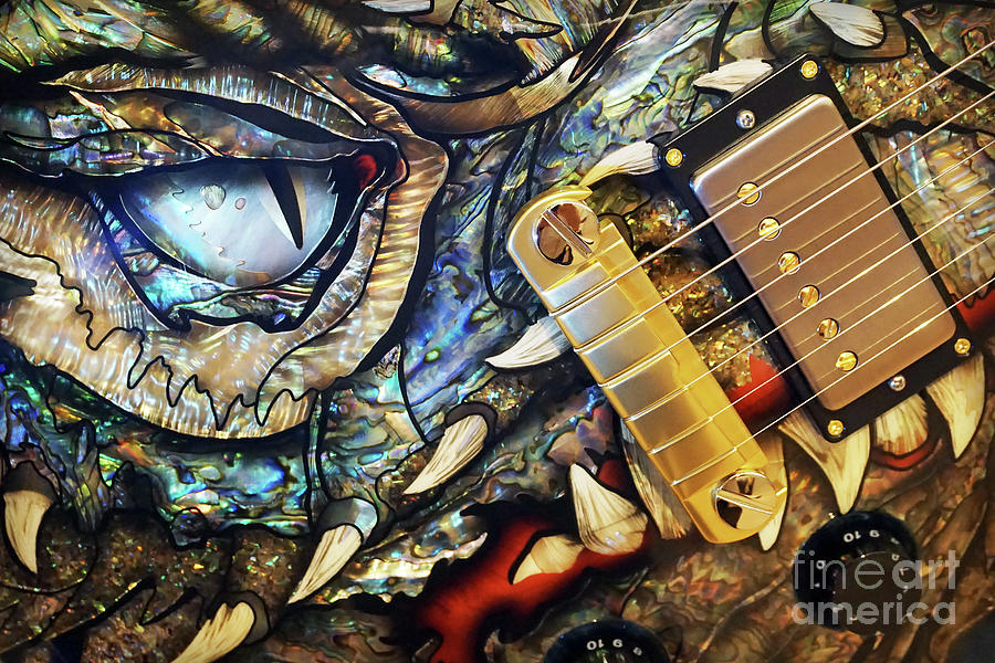 Dragon Guitar PRS Photograph by Martin Konopacki