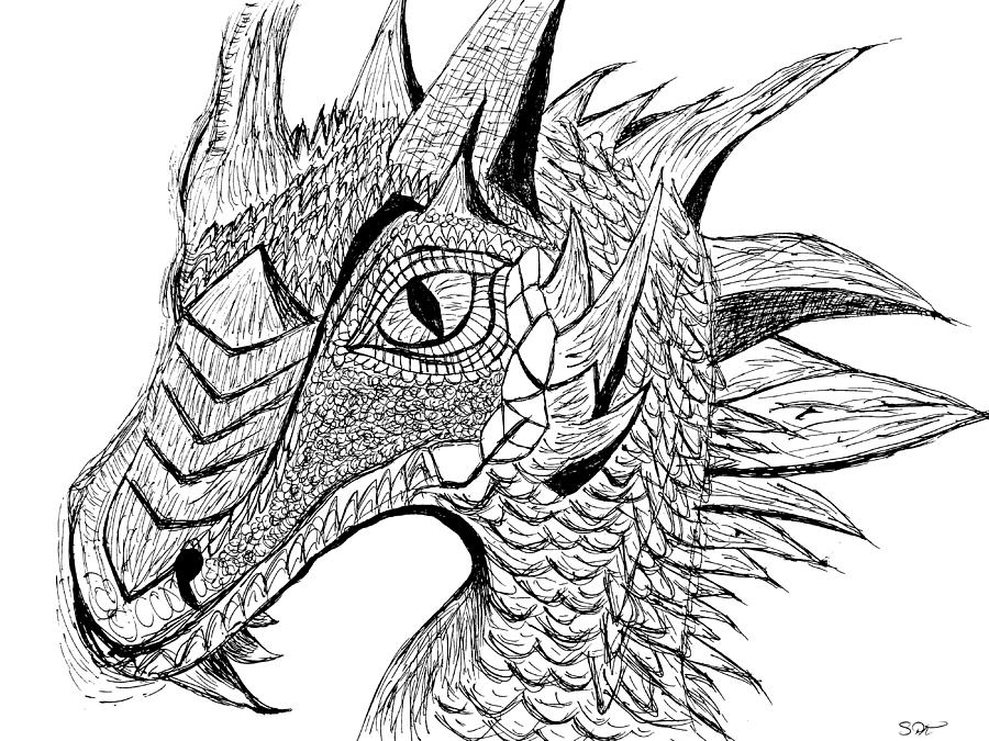 Dragon Head Drawing Images - Drawing Skill