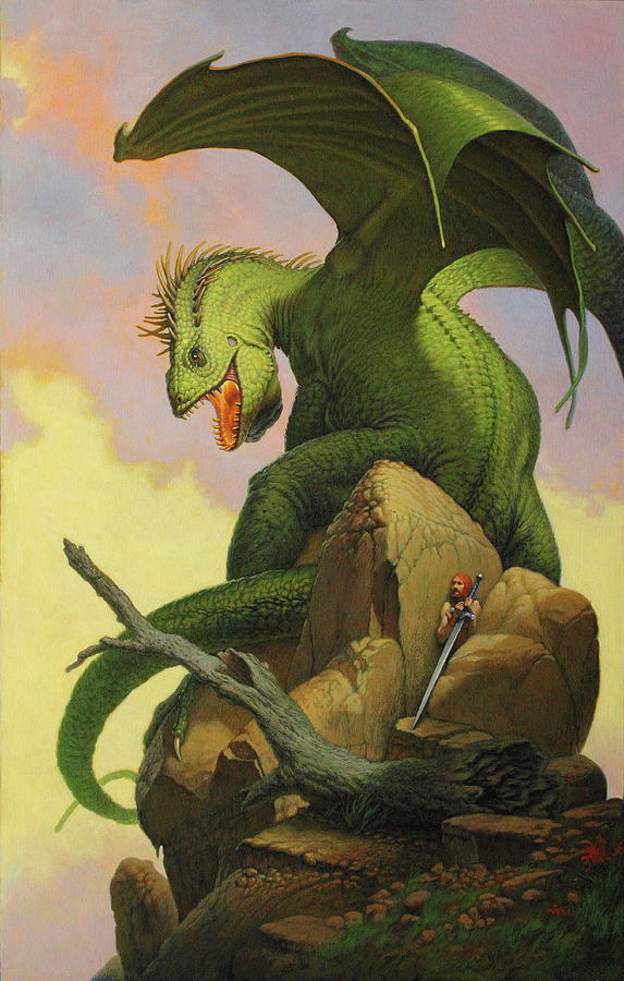 Dragon Hunting Painting by Jim Thiesen | Fine Art America