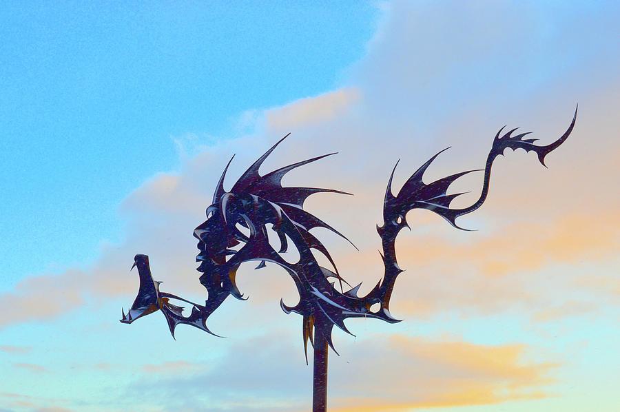 Dragon In The Sky  Digital Art by Lyle Crump