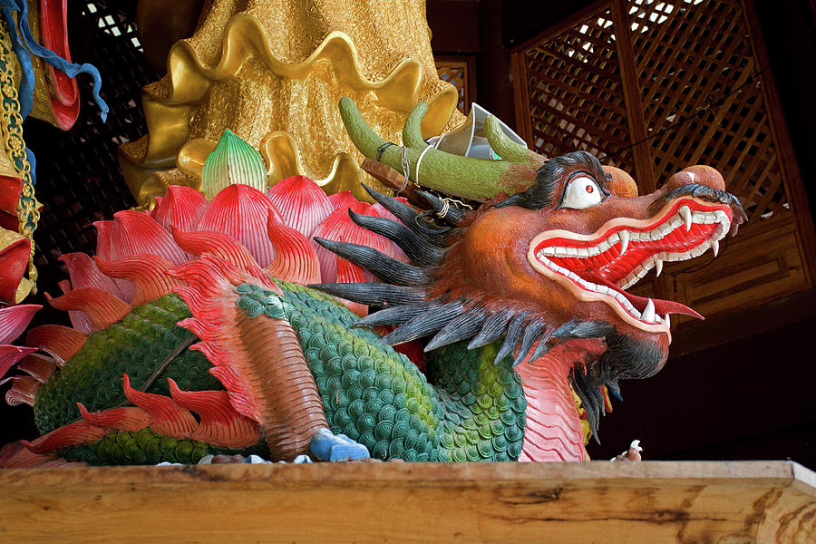 Dragon in Tiger Cave Temple Photograph by Aivar Mikko