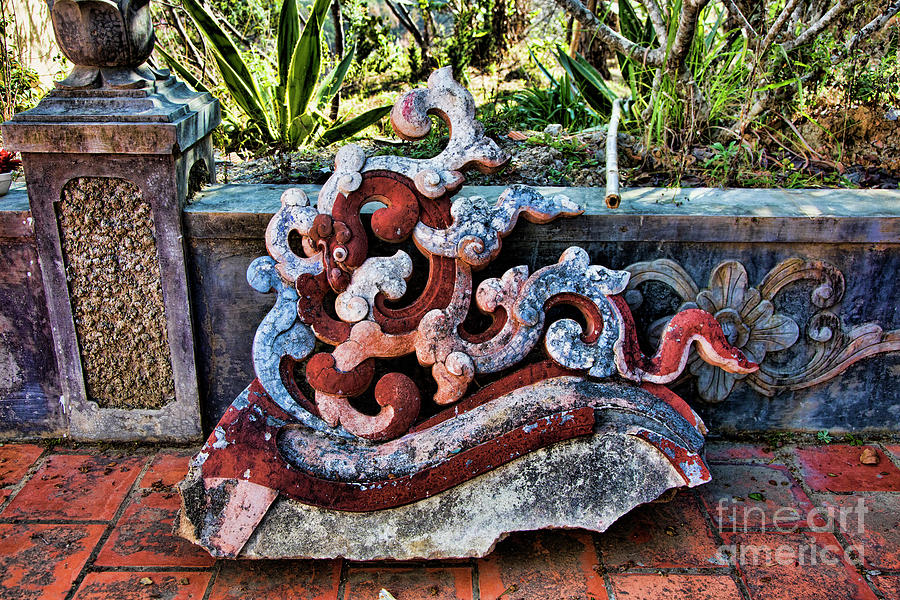 Dragon Mosaic Remnants  Photograph by Chuck Kuhn