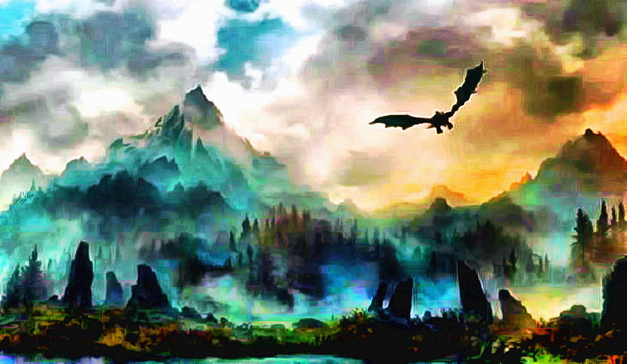 Dragon Over Valyria Digital Art by Mario Carini - Fine Art America