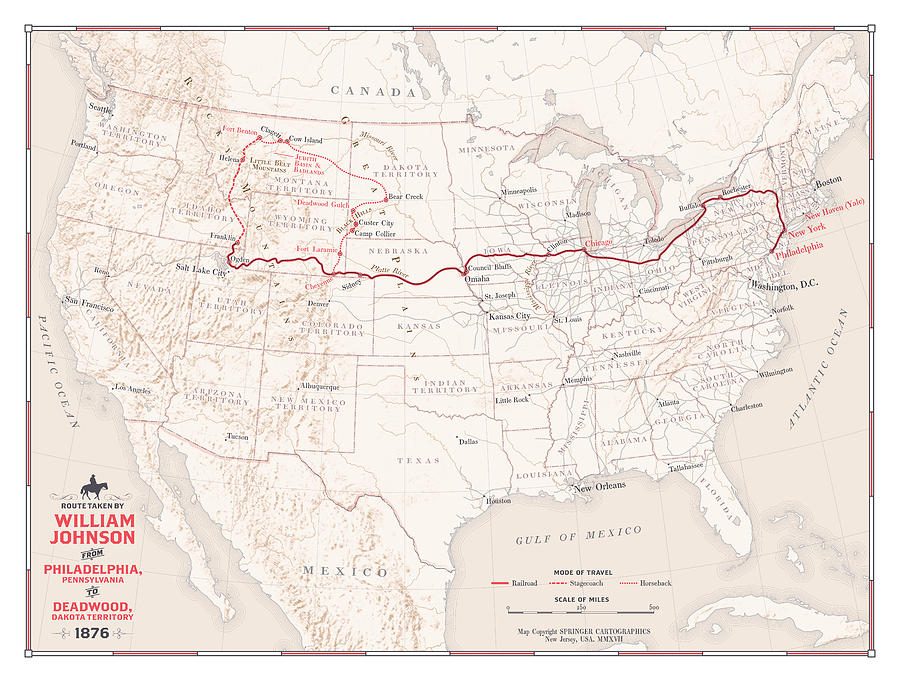 Dragon Teeth Endpaper Map Drawing by Nick Springer - Pixels