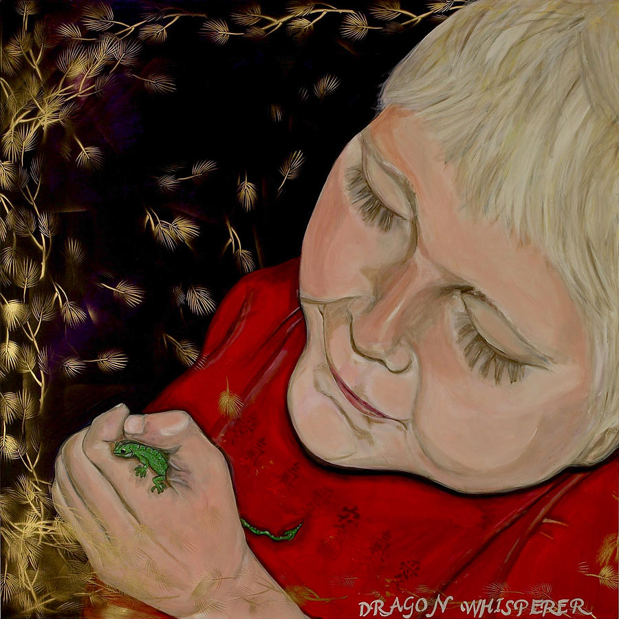 Dragon Painting - Dragon Whisperer by Darlene Graeser