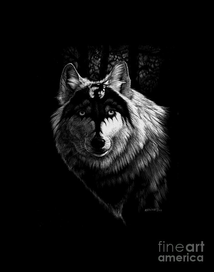 Dragon Wolf t-shirt Digital Art by Stanley Morrison