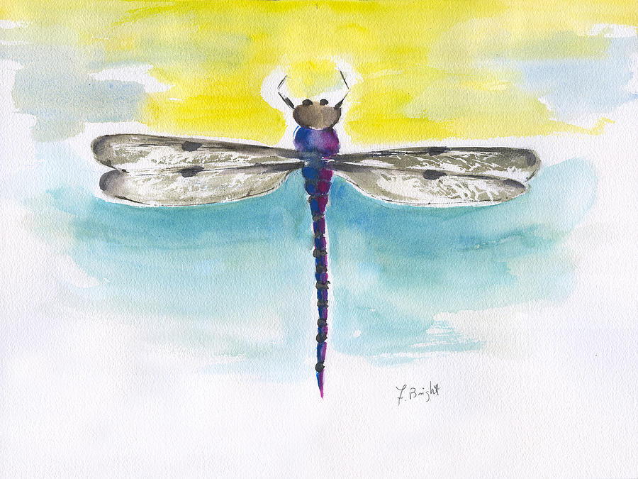 Dragonfly 2 Abstract Painting by Frank Bright
