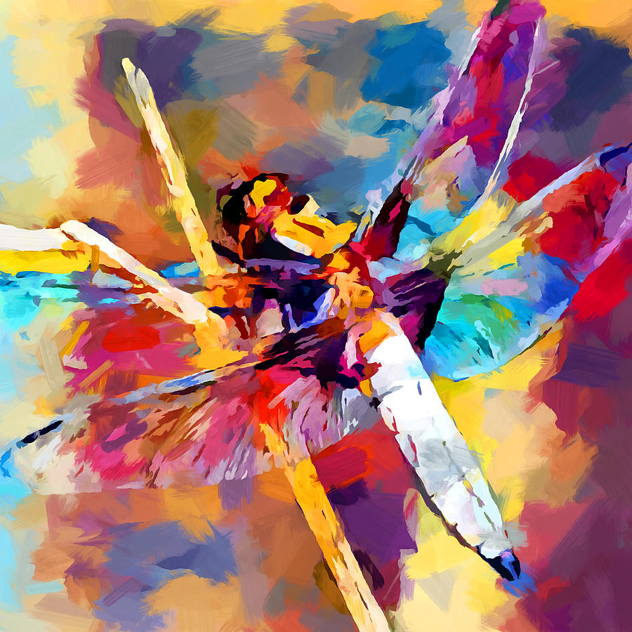 Dragonfly 3 Painting by Chris Butler