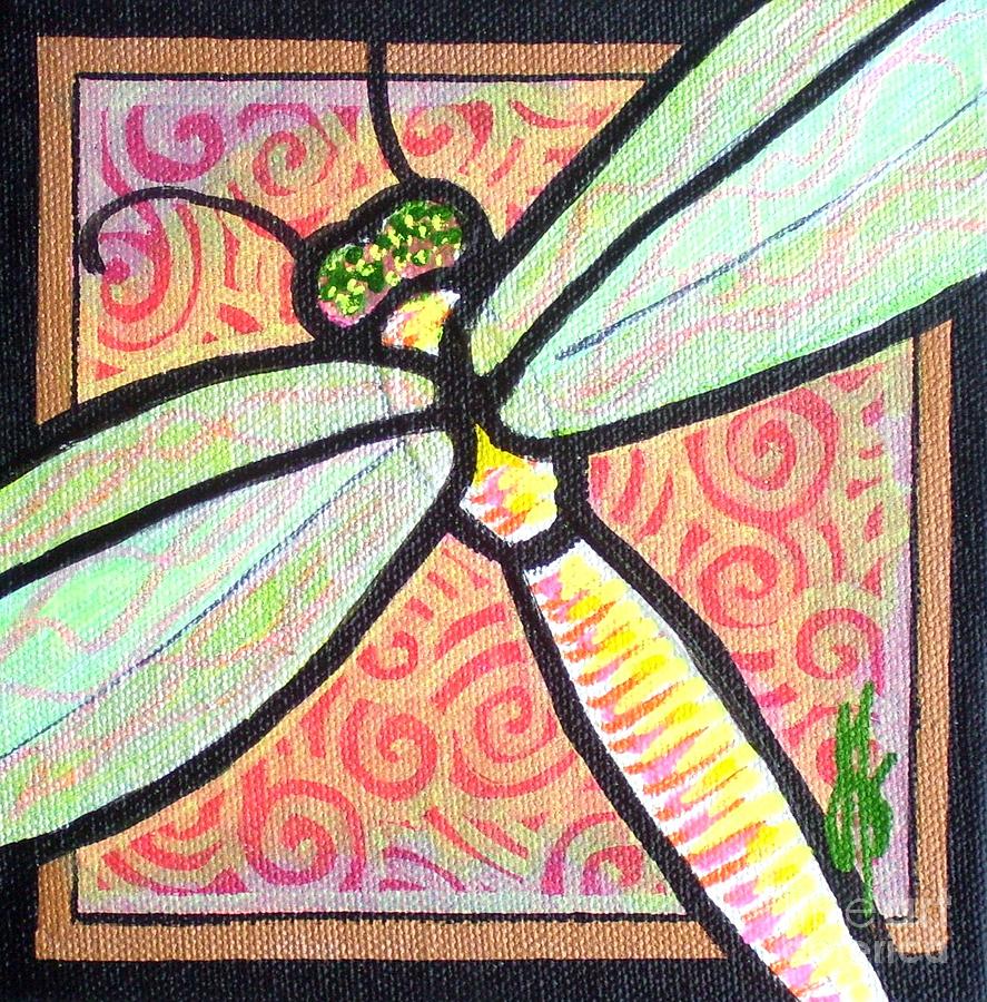 Dragonfly Fantasy 3 Painting by Jim Harris