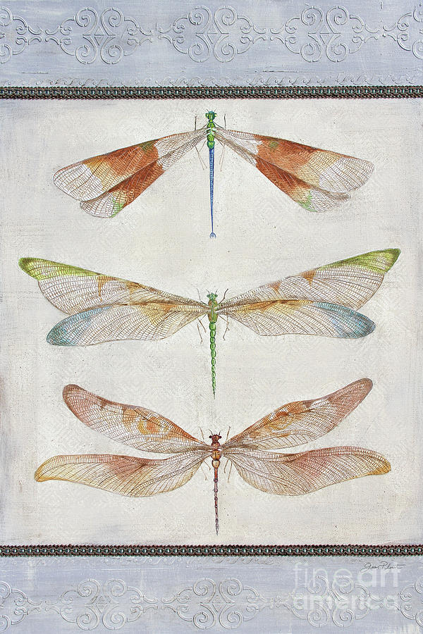Dragonfly Fantasy Painting by Jean Plout