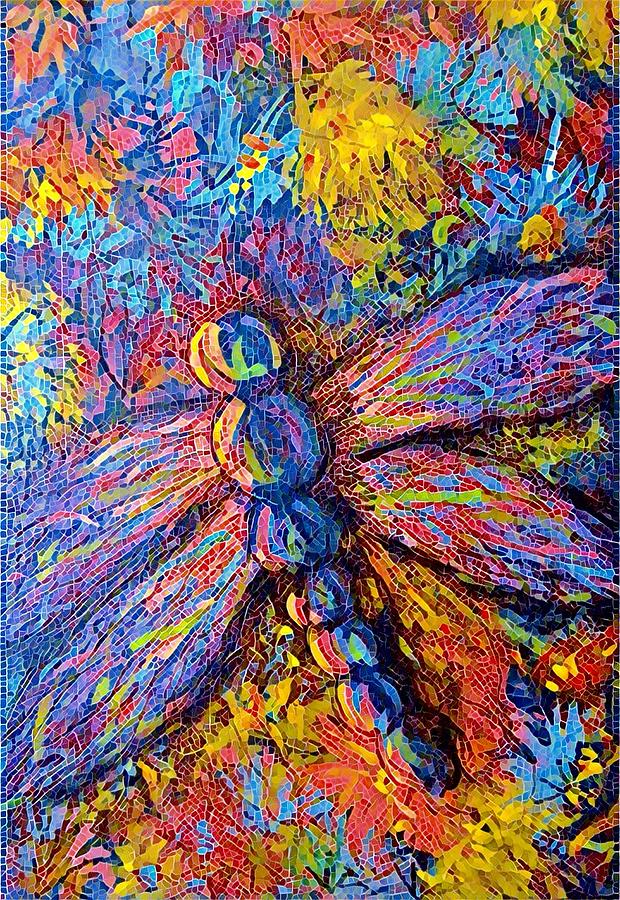 Dragonfly G  Digital Art by Megan Walsh