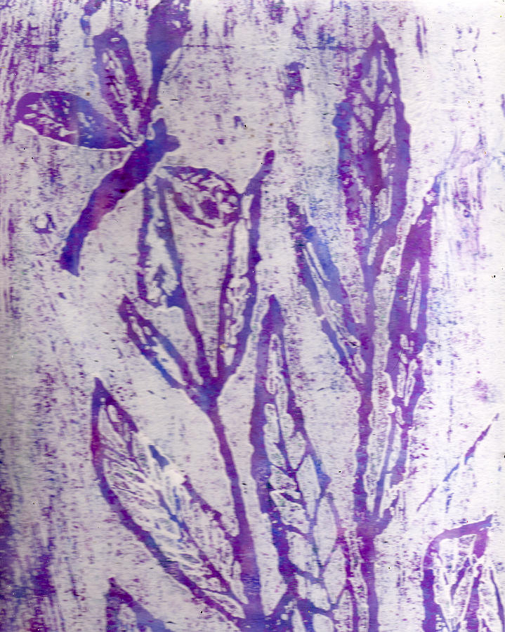 Dragonfly in Lavender Painting by Wayne Potrafka