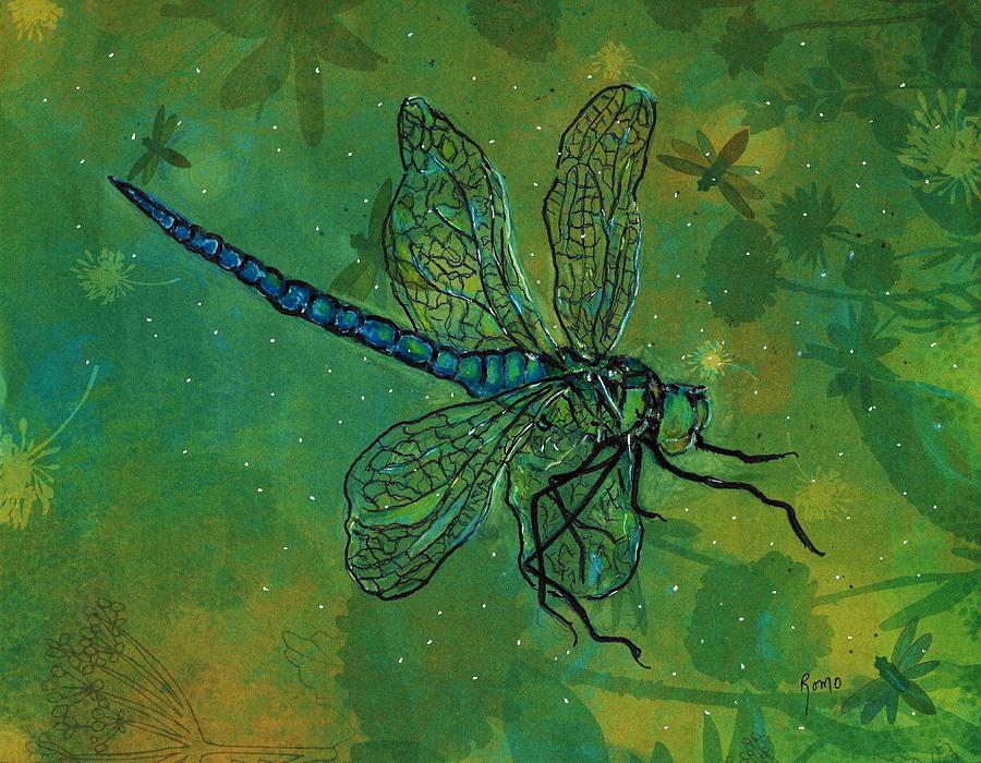 Dragonfly Magic Painting by Robin Monroe - Fine Art America