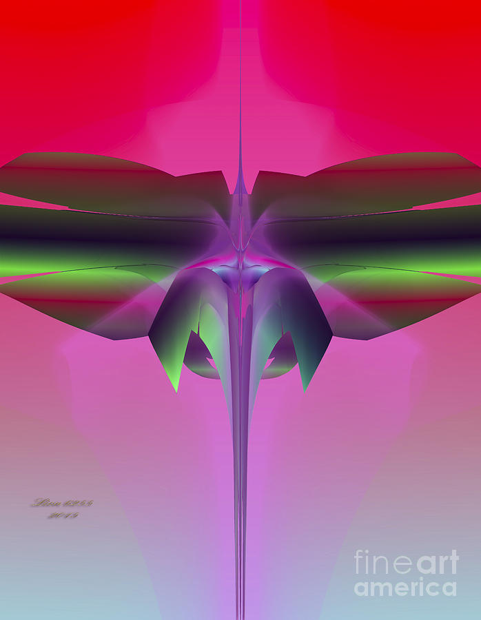 Abstract Digital Art - DragonFly by Melissa Messick