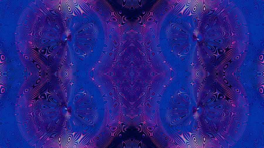Abstract Digital Art - Dragonfly Midnight Swirls 2 by Alisha at AlishaDawnCreations