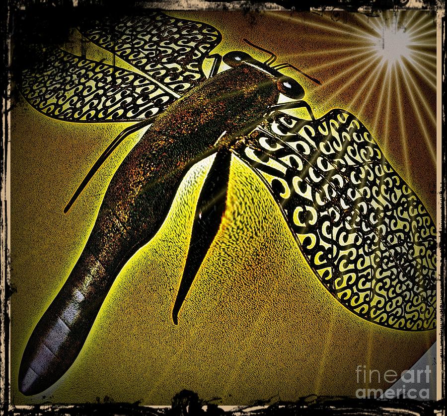 Dragonfly V Digital Art by Leslie Revels