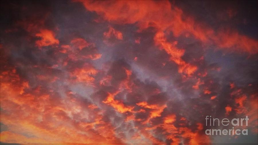 Red Clouds Photograph - Dragons Breath by John Williams