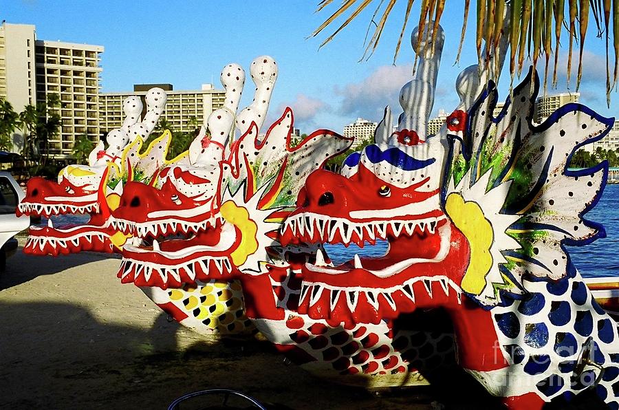 Dragon Boats Photograph - Dragons by Gregory E Dean