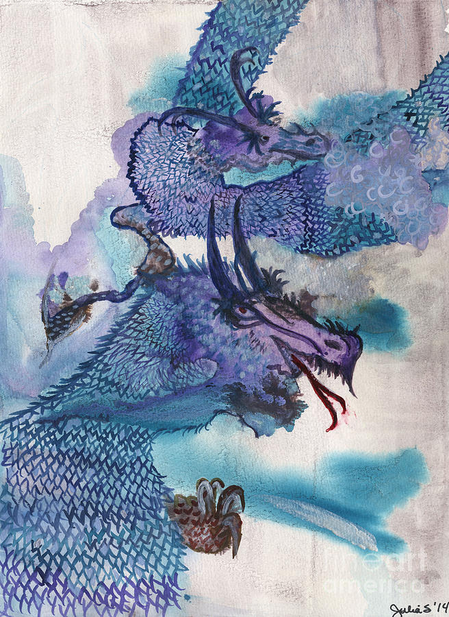 Dragons Painting by Julia Stubbe