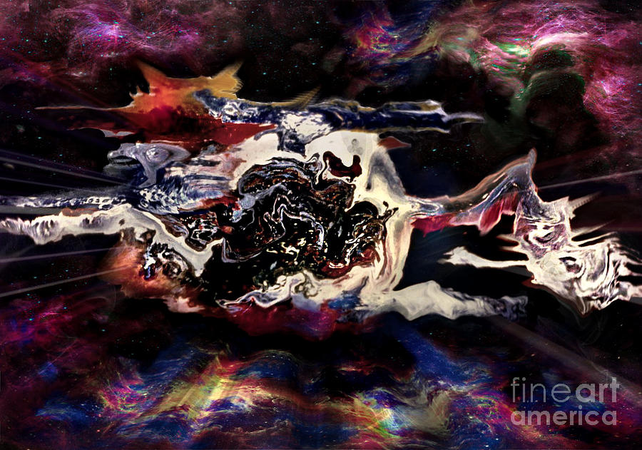 Dragons Nebula Mixed Media by David Neace
