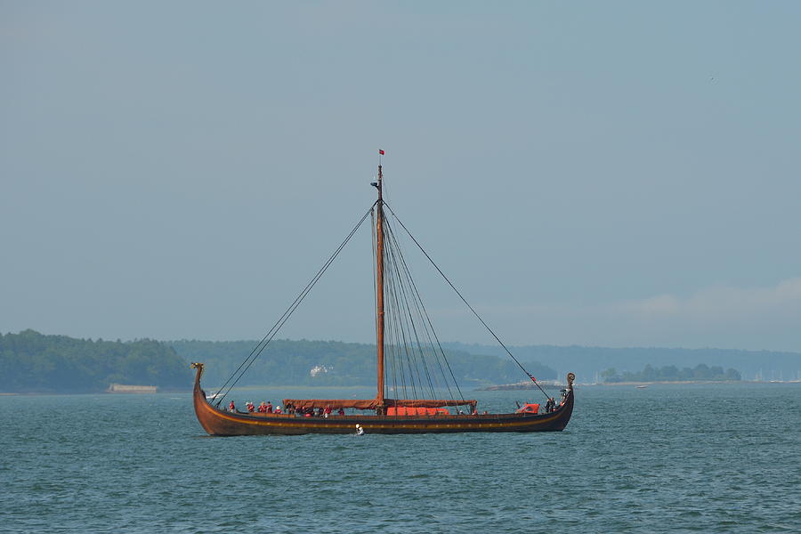 Draken Harald Harfagre  - Viking Longship Replica Photograph