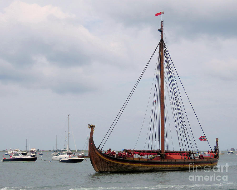 Draken in Plymouth Harbor  Photograph by Janice Drew