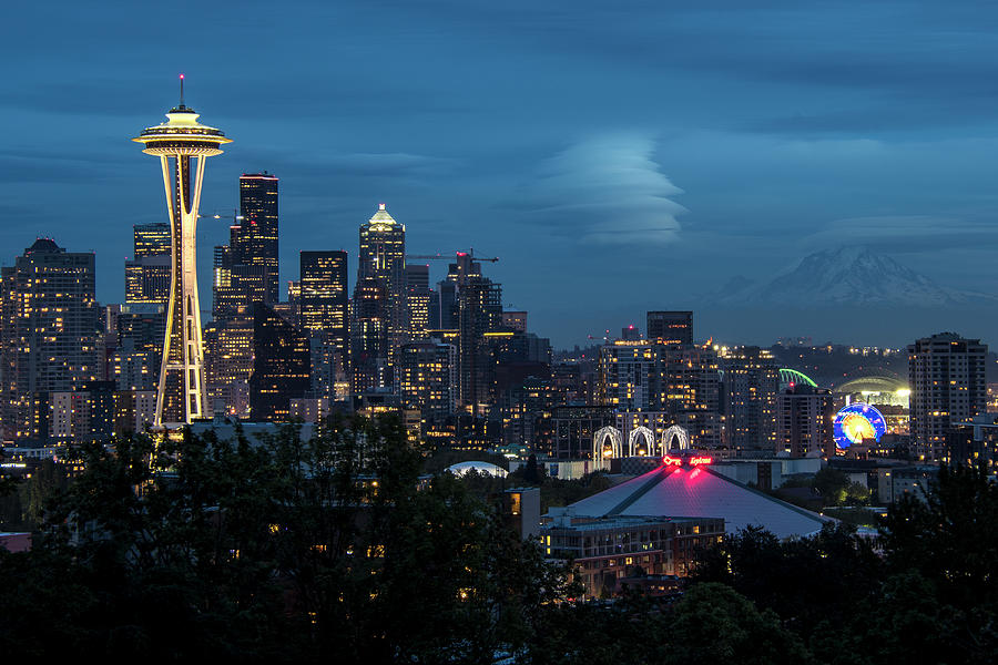 Drama in the sky from Kerry Park Photograph by Matt McDonald