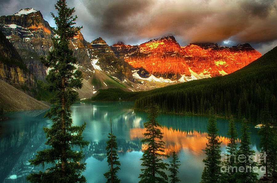 Drama Of The Canadian Rockies Photograph by Bob Christopher
