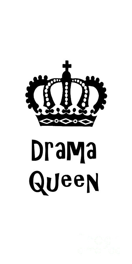 Drama Queen 1 Drawing by Edward Fielding