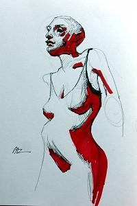 Glory Drawing - Drama Quin by Paz Winshtein Glory Drawing - Drama Quin by Paz Winshtein