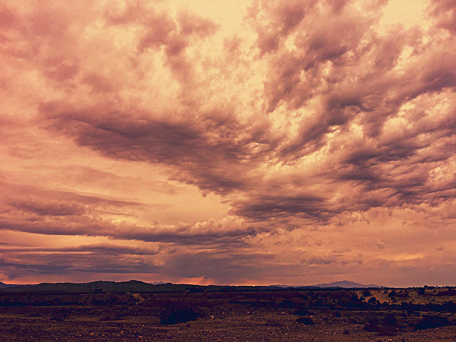 Dramatic Clouds Digital Art By Leena Hannonen