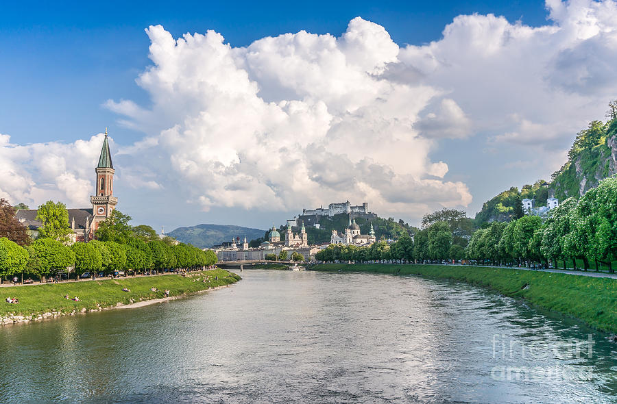 Dramatic clouds over Salzburg Photograph by JR Photography