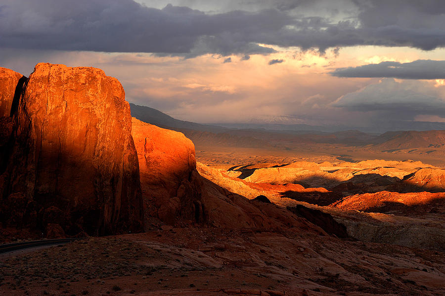 Dramatic Desert Sunset Photograph by Ted Keller