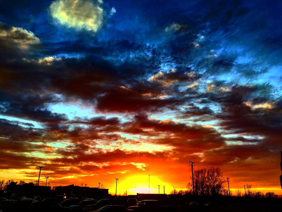 Dramatic KC Sunset Photograph by Michael Oceanofwisdom Bidwell