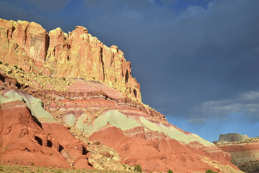Dramatic Light on Capitol Reef Photograph by Ray Mathis