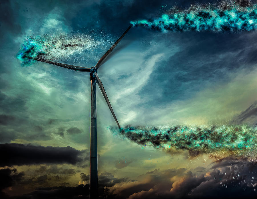 Dramatic Wind Power Photograph by Michael Arend