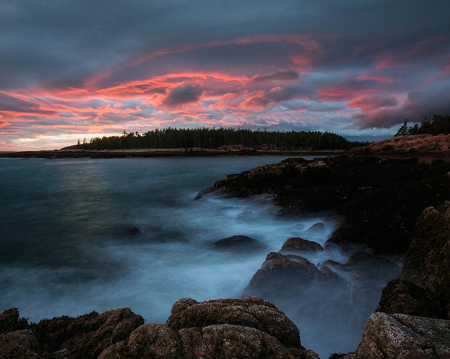 Dramatic Sunset at Ship Harbor Photograph by Darylann Leonard Photography