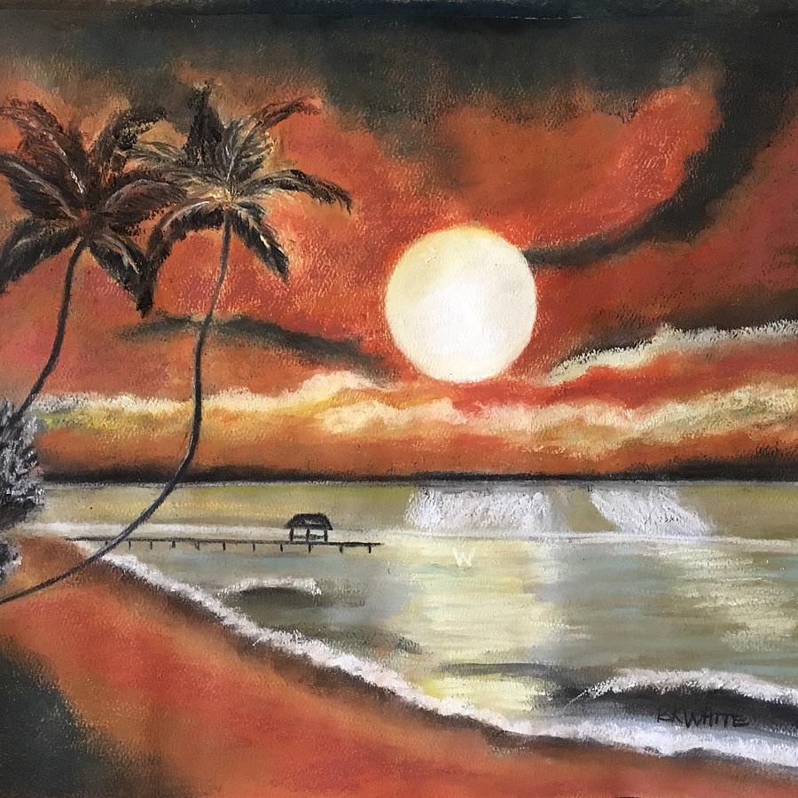 Dramatic Sunset Painting by Brian White