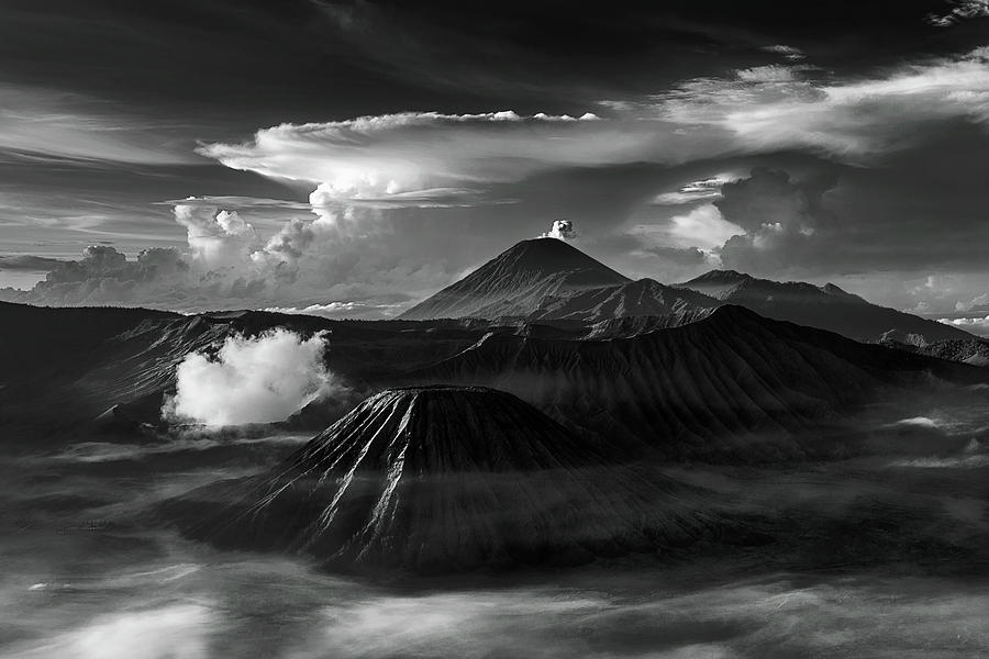 Dramatic view of Mount Bromo Photograph by Pradeep Raja Prints