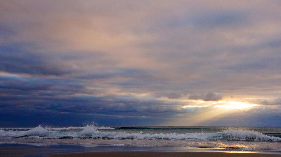 Dramatic Wave Sunrise Photograph by Lawrence S Richardson Jr