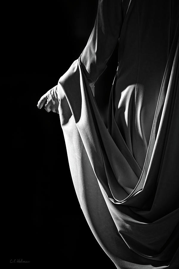 Draped B-W Photograph by Christopher Holmes
