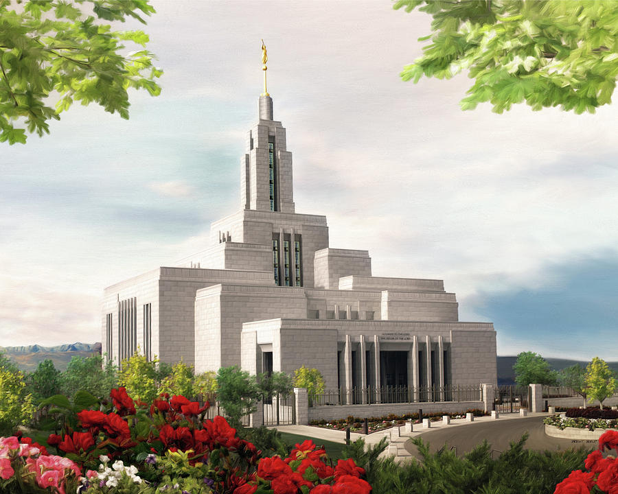 Draper Painting - Draper Temple by Brent Borup Draper Painting - Draper Temple by Brent Borup