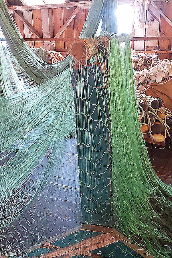 Draping Nets 3 Photograph by Kathleen Voort